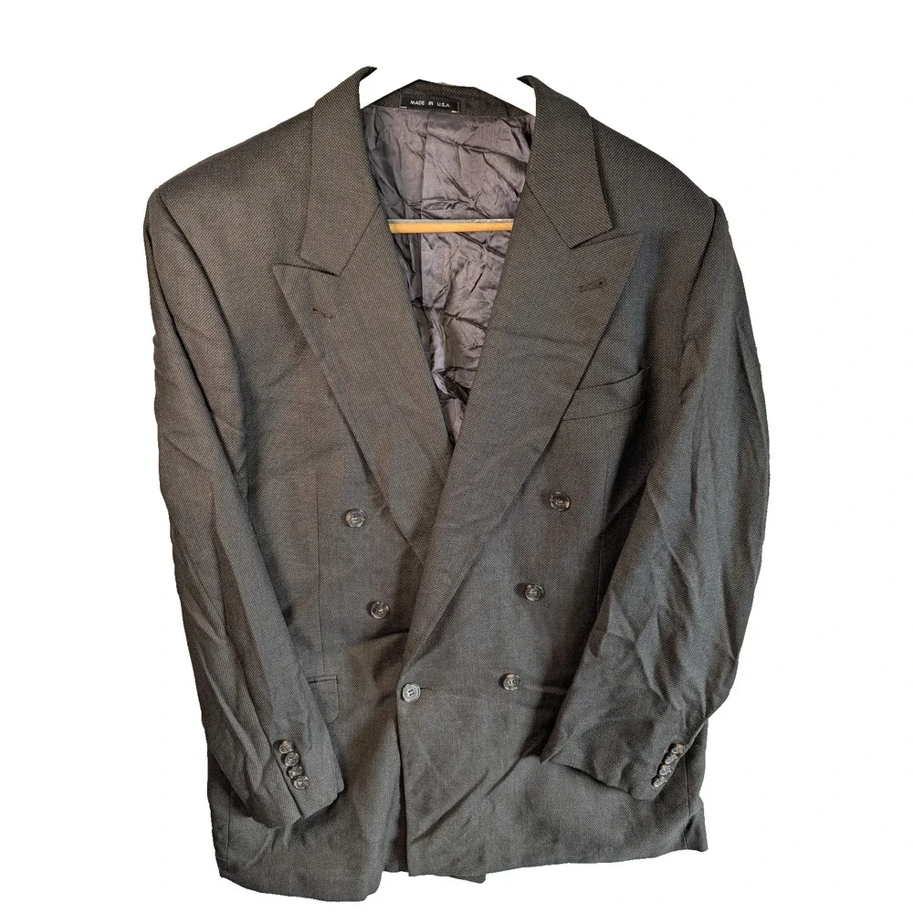 Vintage JOSEPH ABBOUD Sz 42R Blazer 4 Button Wool Jacket Super 100 Sportcoat